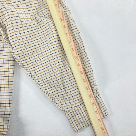 Woolrich Chamois Flannel Shirt Mens XL Beige 100% Cotton Plaid Western 6064 - Picture 11 of 16